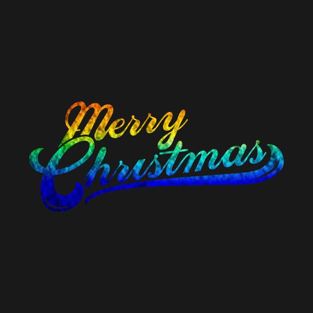 Merry Christmas Rainbow Premium Design by God Of The Haven