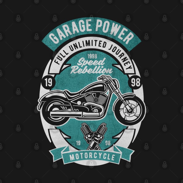 Garage Power Motorcycle by Tempe Gaul