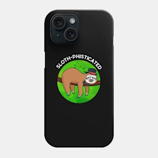 Sloth-phisticated Funny Animal Slot Pun Phone Case