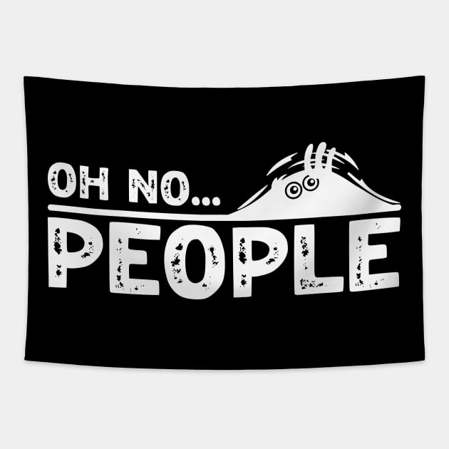 Anti-social - oh no... people Tapestry by Darkside Labs