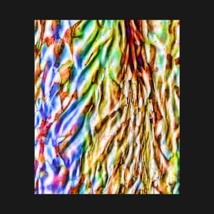 Abstract vibrant bark texture T-Shirt