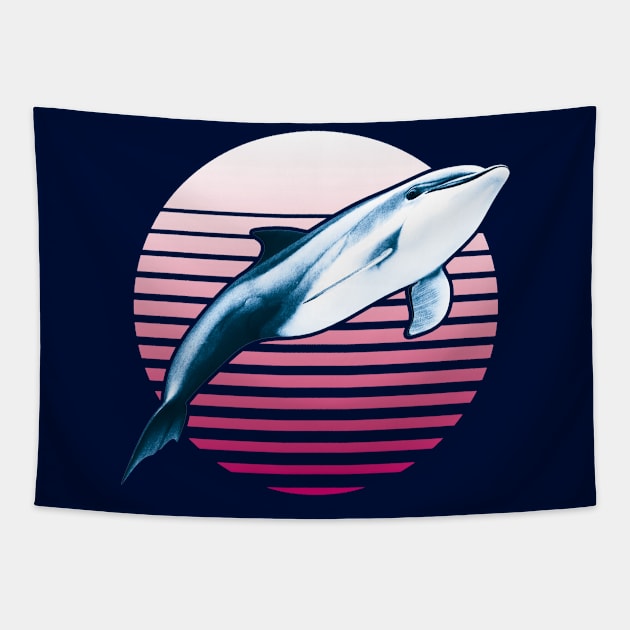 Vintage Dolphin Tapestry by TMBTM