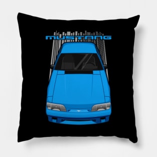 Custom Mustang Fox - Grabber Blue Pillow