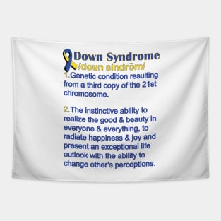 Down Syndrome Quote Definition Awareness of Joy Gifts Tapestry