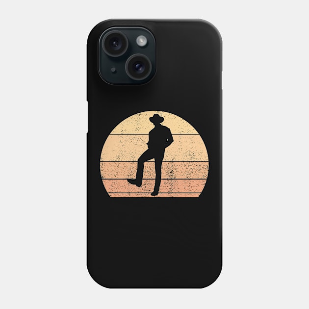 Retro Sunset Line Dancing I Country I Line Dance Phone Case by Shirtjaeger