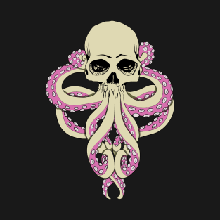 Cthulhu - Hybrid Human Skull Octopus Tentacle T-Shirt