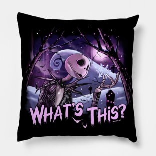 What's This! The Nightmare before Christmas T-Shirt by BwanadevilArt Pillow