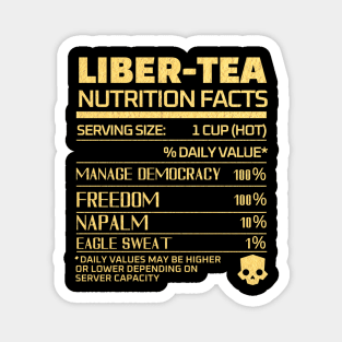 Liber-tea one cup at a time! helldivers Magnet