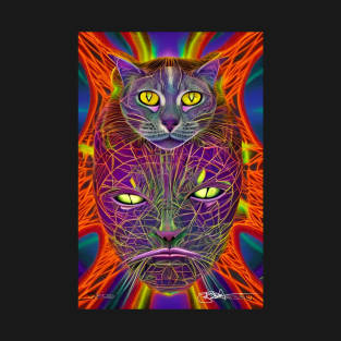 Trippy Cat Vibes 6 T-Shirt