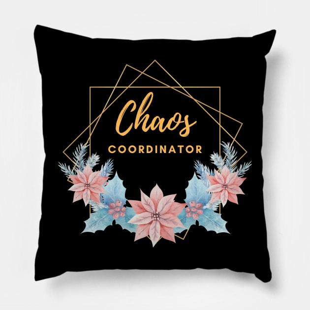 Chaos coordinator Pillow by Quadrupel art