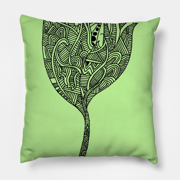 Tree in spring Pillow by PsychedelicDesignCompany