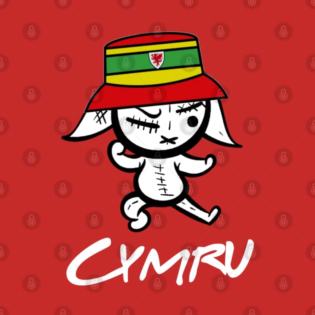 Cymru bucket hat rabbit, Yma O Hyd by Teessential