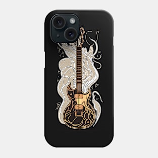 Retro Guitar Gift Guitarist Rock Concert Festival Guitar Phone Case