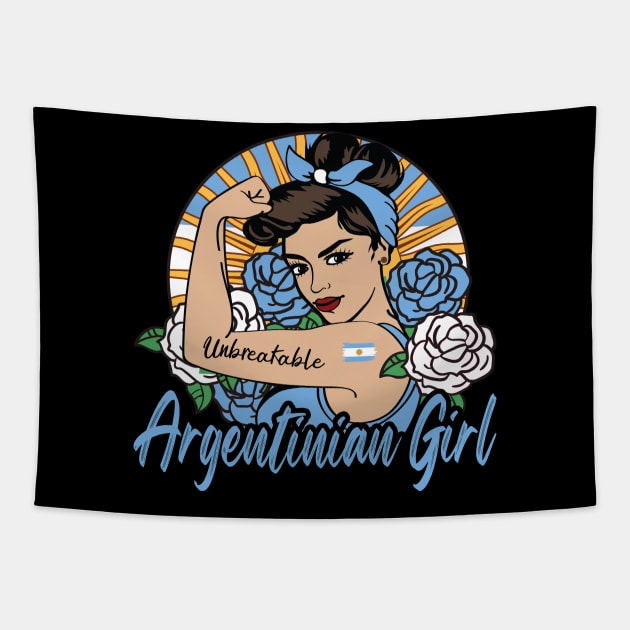 Argentinian Girl Tapestry by JayD World