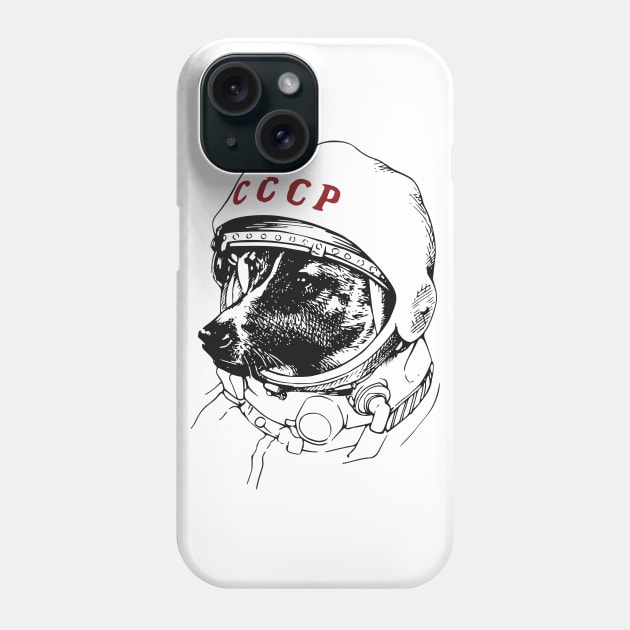 Laika the Space Traveler Phone Case by UniversalPioneer