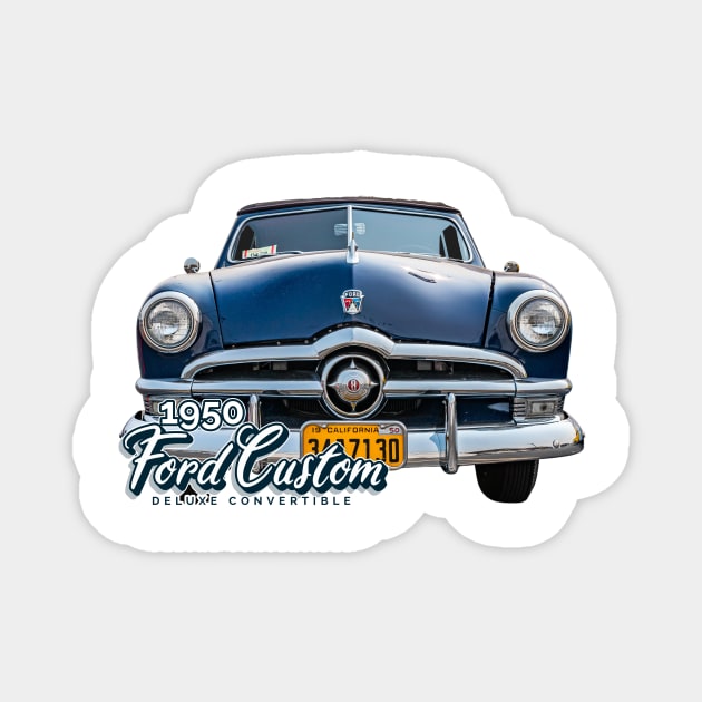 1950 Ford Custom Deluxe Convertible Magnet by Gestalt Imagery