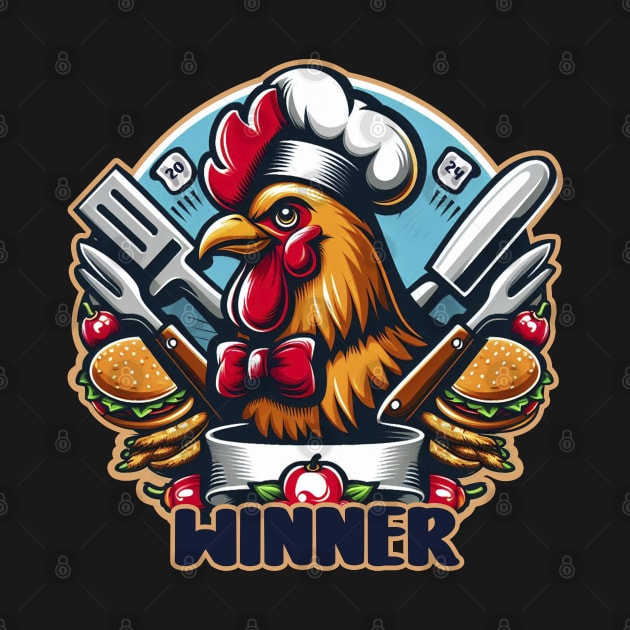 Winner Winner Chicken Dinner by BukovskyART