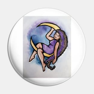 Moon Goddess Pin