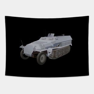 WW2 German Armored Personnel Carrier Tapestry