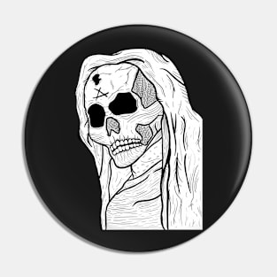 Dark angel skull Pin