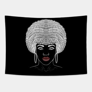 Afro girl Afro woman Afro lady Afro queen beautiful  Afro girl Tapestry