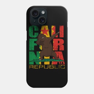 Los Angeles Californa Bear Vintage Retro Flag Phone Case