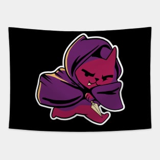 D&D Rogue Class Kawaii Cat Tapestry