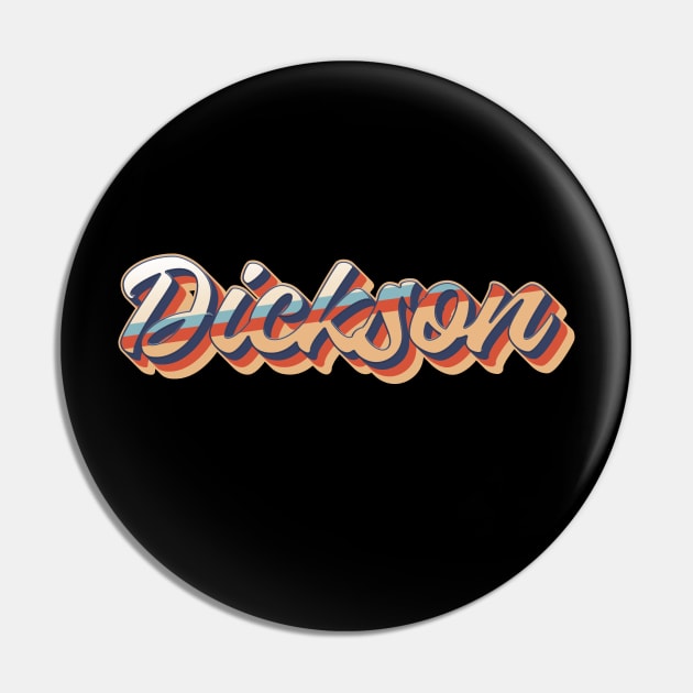 Dickson name - cool 70s retro font surf style design Pin by KedaiComel