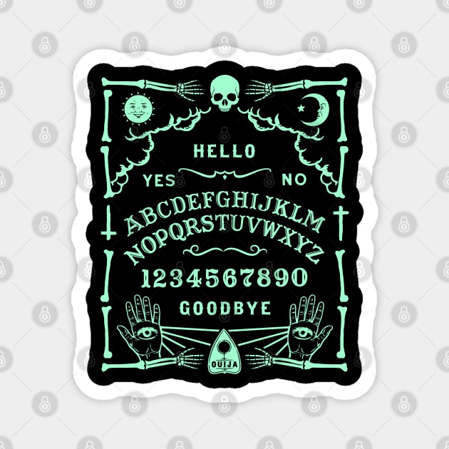 OUIJA BOARD - SPIRIT BOARD Magnet by Tshirt Samurai