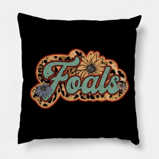 Vintage Foals Proud Name Personalized Birthday Retro Pillow