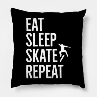 Eat Sleep Skate Repeat Pillow