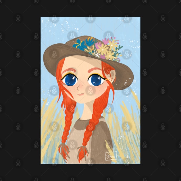 anne with an e jilooo version an semi orange red hair girl by byjilooo