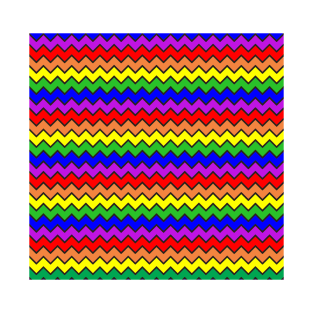 Chevron Rainbow Pattern T-Shirt