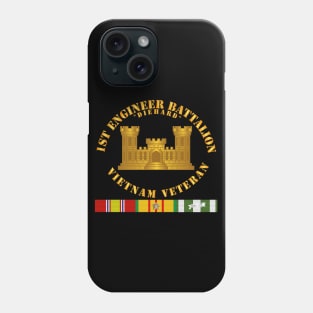 1st Engineer Battalion - Vietnam Vet w Branch w VN SVC Phone Case