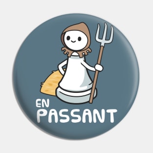 En Passant Chess Joke Pin