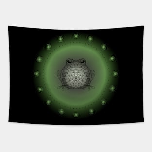 Peaceful Frog, Spirit Animal. Totem, Meditative. Tapestry