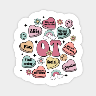 OT Candy Heart, Occupational Therapy Valentine's Day Magnet