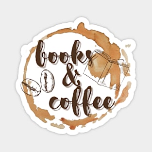 Books And Coffee Magnet