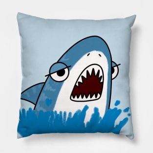 Cute Angry Shark Kawaii Pillow