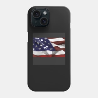 American flag with the eyes of a eagle Phone Case