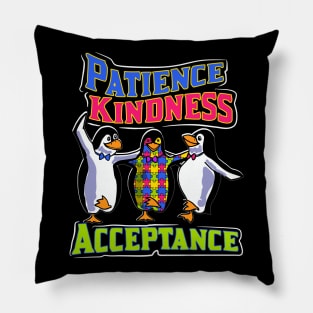 autism penguin Pillow