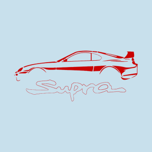 Toyota Red Supra MK4 Vintage T-Shirt