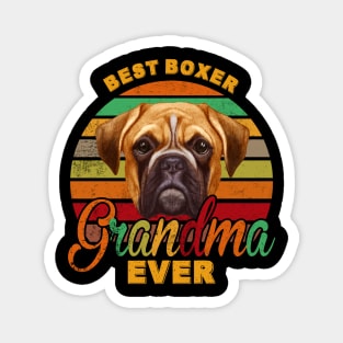 Best Boxer Grandma Ever Magnet