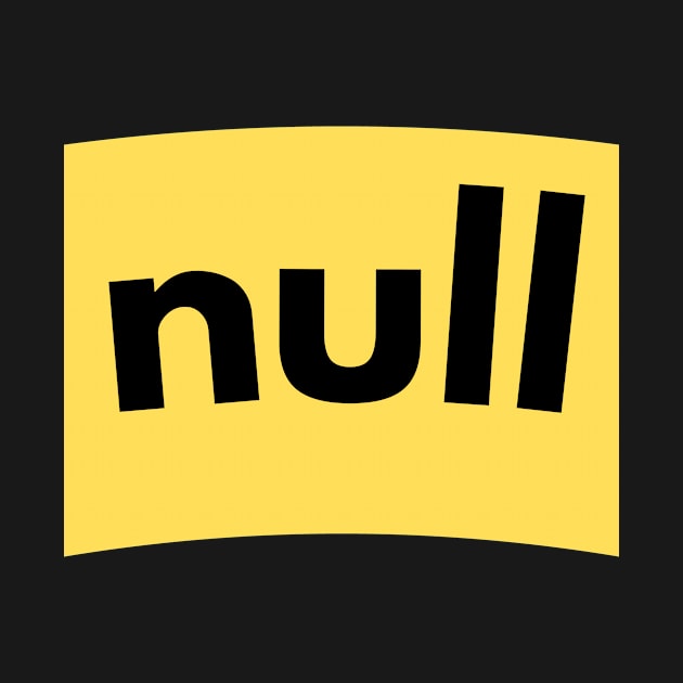 Null yellow background by Boolean Shirts