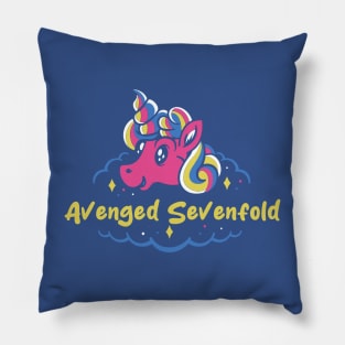 avenged and the naughty unicorn Pillow