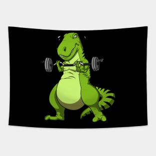 Fitness T-Rex Dinosaur Tapestry