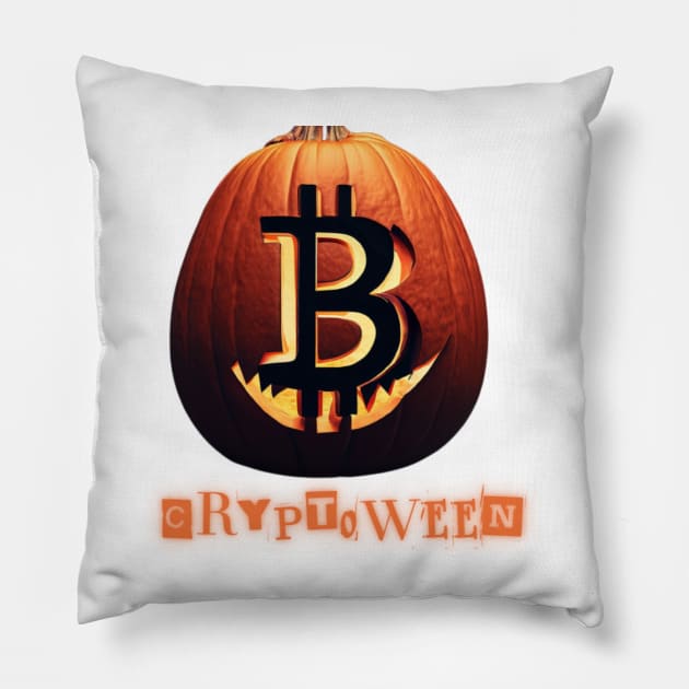 Crypto Halloween Pillow by WEARDROBES