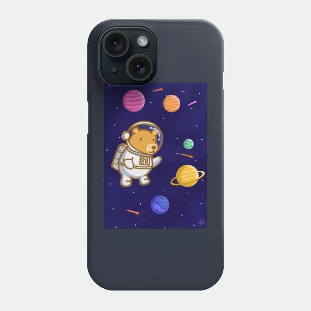 Maurice The Bear - Astronaut Phone Case by KatiaMart