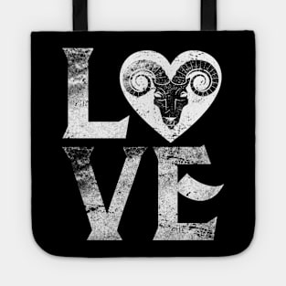 Love Heart Aries Personality Horoscope Zodiac April Tote