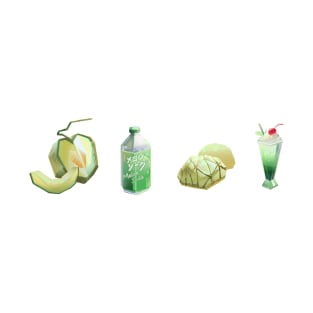 melon, melon soda, melonpan, melon soda float T-Shirt